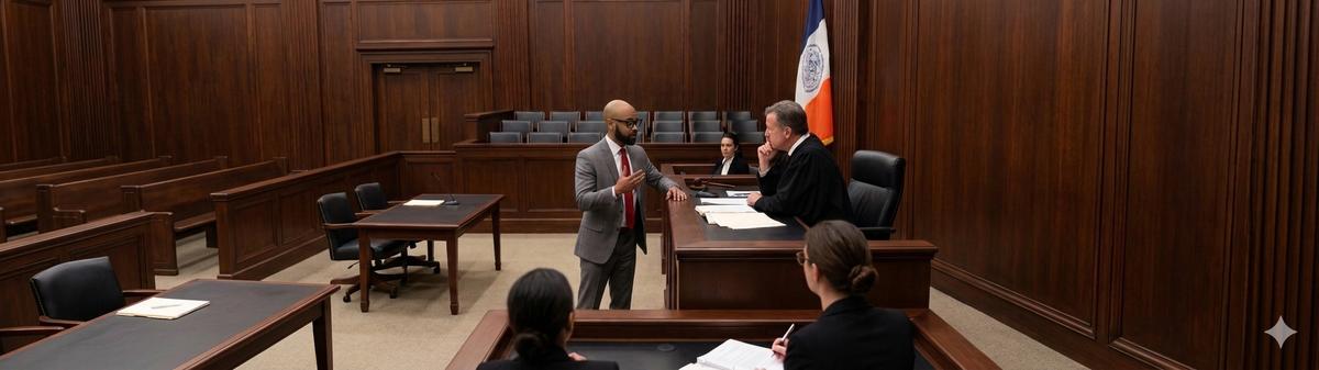 Mark A. Ward in the courtroom