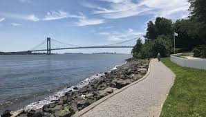 Staten Island waterfront and Verrazzano Bridge